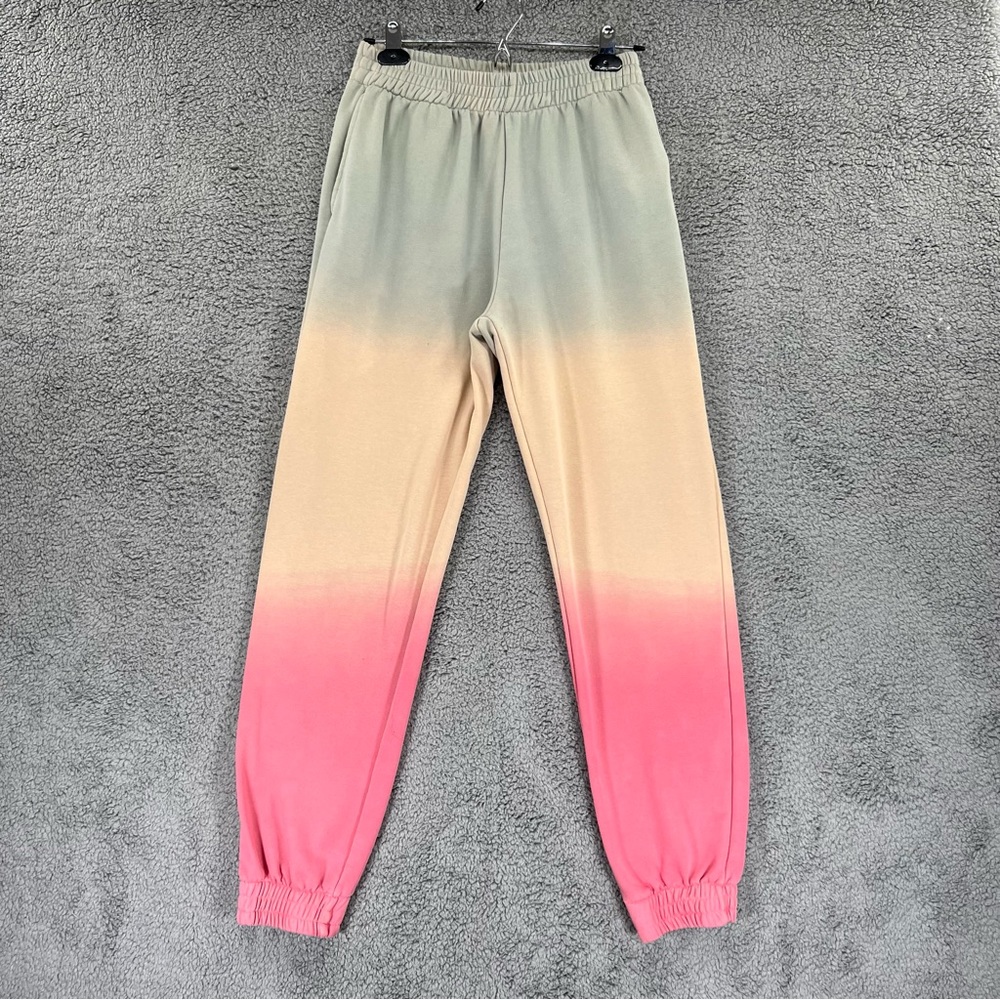 Adika Sweatpants Joggers Green Yellow Pink Women Size Medium